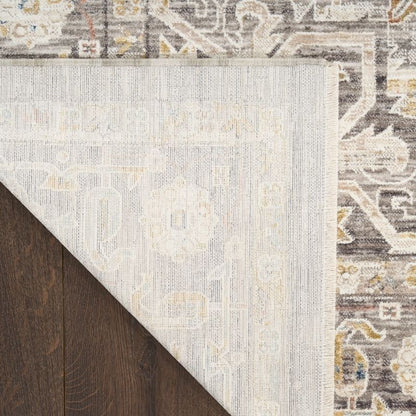 Nourison Antique Fusion Persion Inspired Rug - Ivory Charcoal
