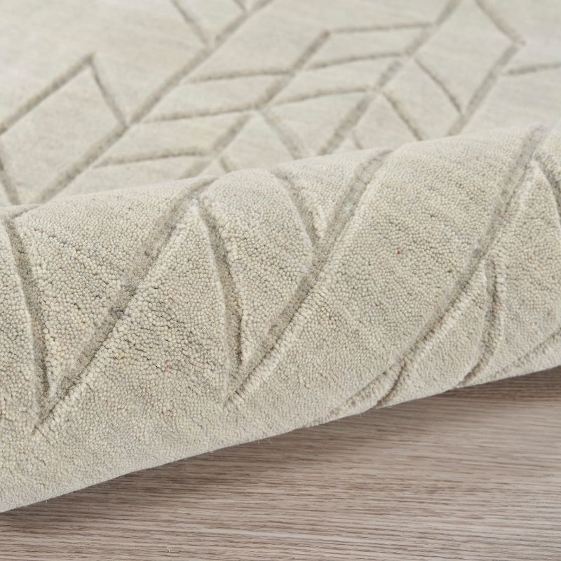 Nourison Alessia Geometric Pattern Sage Rug