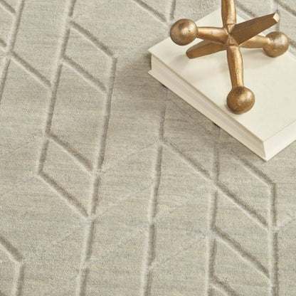 Nourison Alessia Geometric Pattern Sage Rug