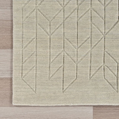 Nourison Alessia Geometric Pattern Sage Rug