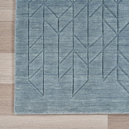 Nourison Alessia Geometric Pattern Blue Rug