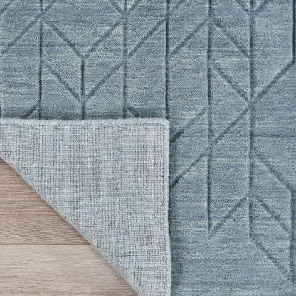 Nourison Alessia Geometric Pattern Blue Rug