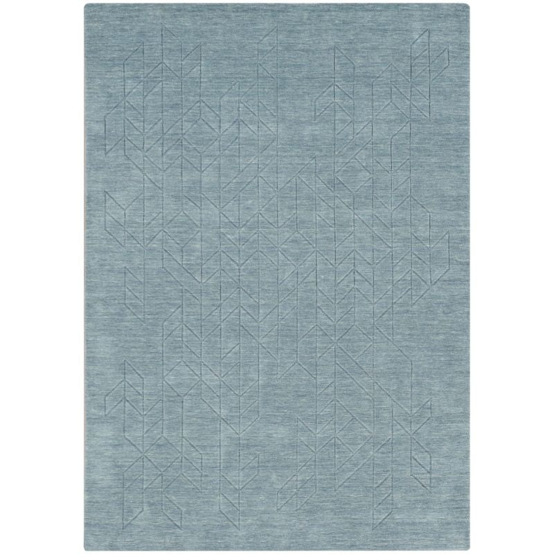Nourison Alessia Geometric Pattern Blue Rug