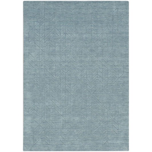 Nourison Alessia Geometric Pattern Blue Rug