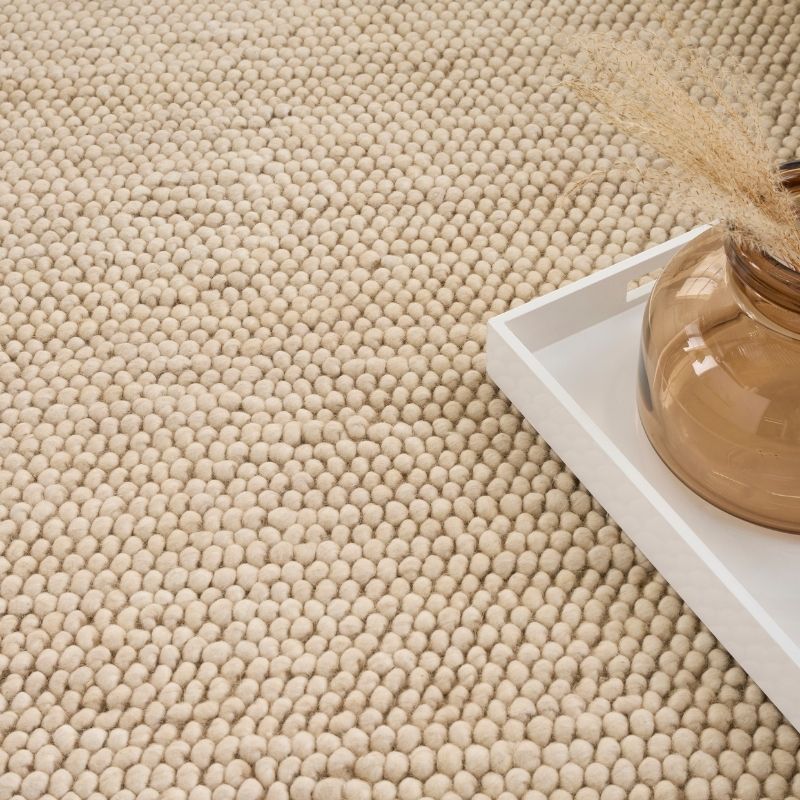 DKNY Pure Knots Chunky Loop Beige Rug
