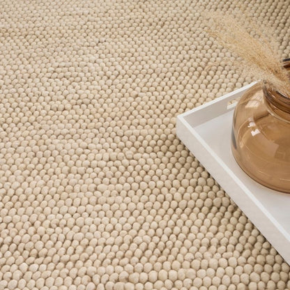 DKNY Pure Knots Chunky Loop Beige Rug
