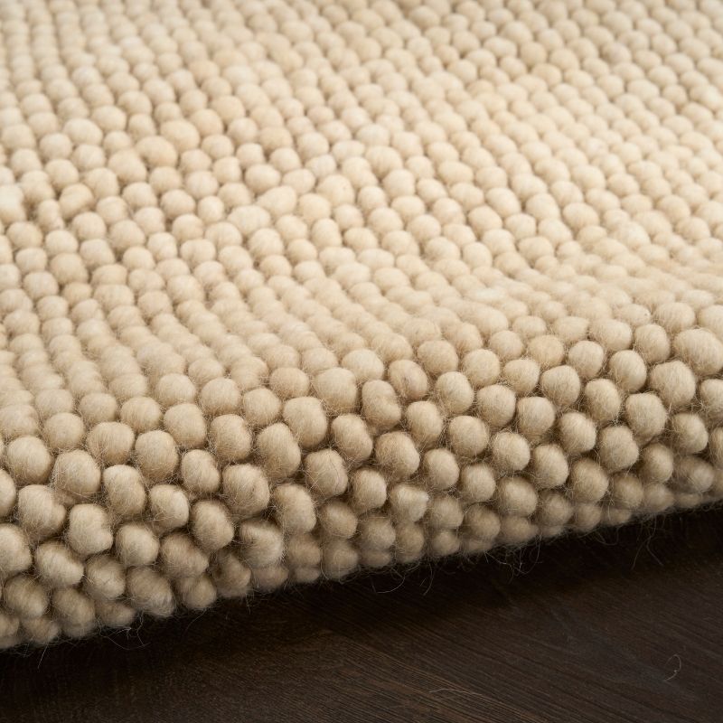 DKNY Pure Knots Chunky Loop Beige Rug