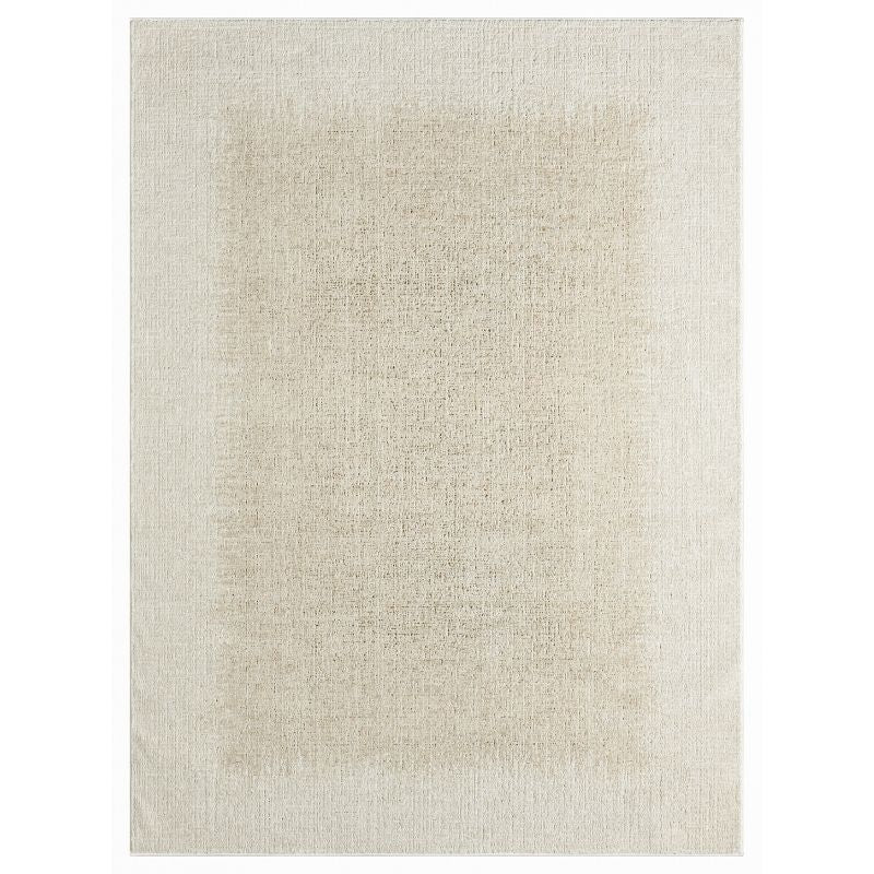 DKNY Grand Street Ivory Beige Grid Pattern Rug
