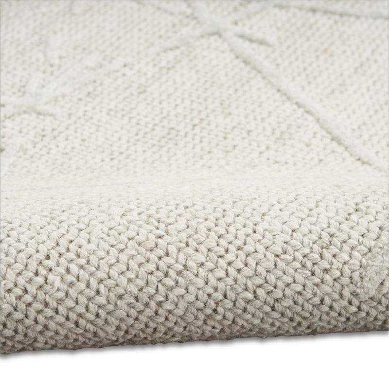 Calvin Klein Wander Ivory & Grey Abstract Wool Rug