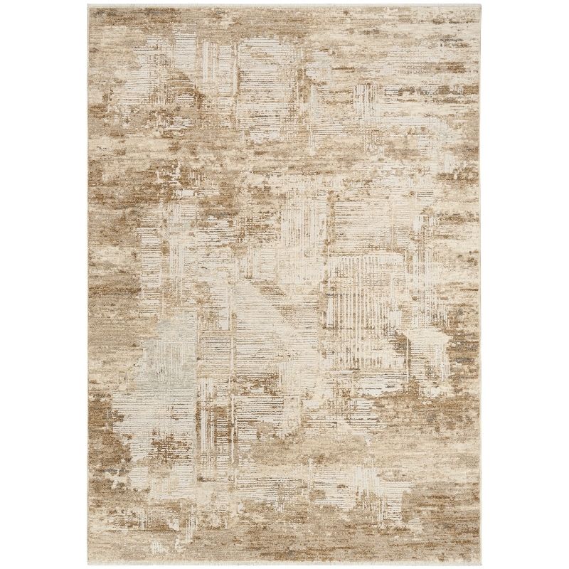 Calvin Klein Summit Mocha Ivory Abstract Rug