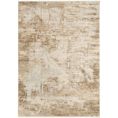 Calvin Klein Summit Mocha Ivory Abstract Rug