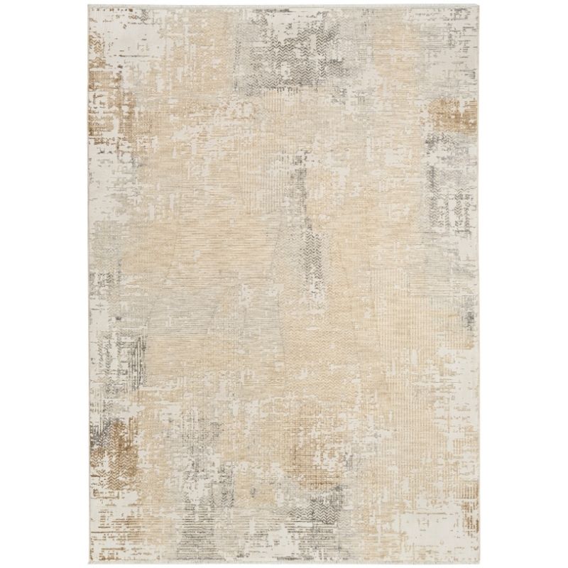 Calvin Klein Summit Cream Ivory Abstract Rug