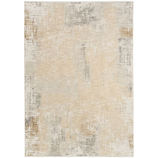 Calvin Klein Summit Cream Ivory Abstract Rug