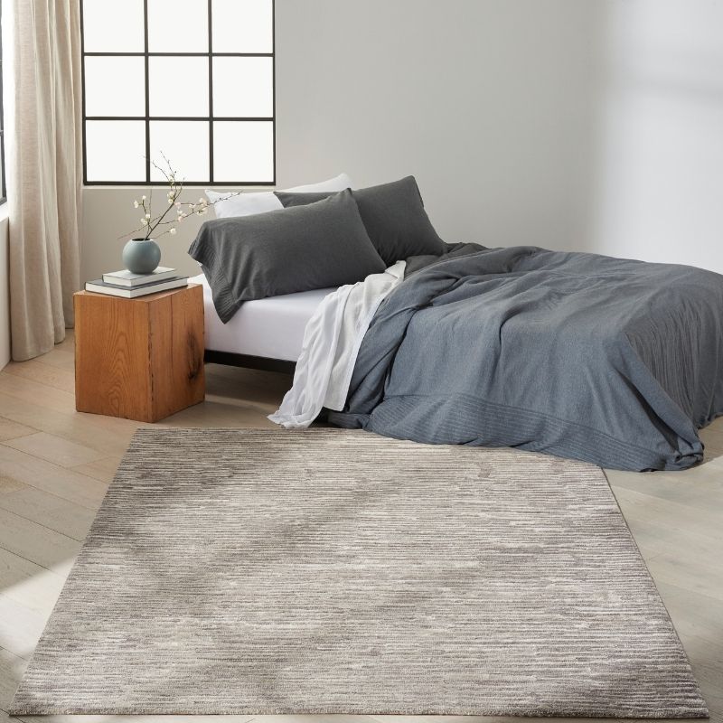 Calvin Klein Linear Abstract Grey Rug