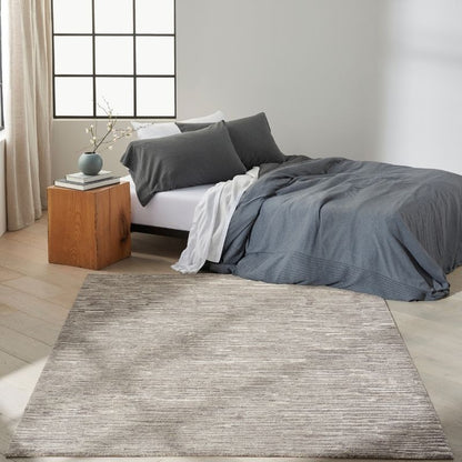 Calvin Klein Linear Abstract Grey Rug
