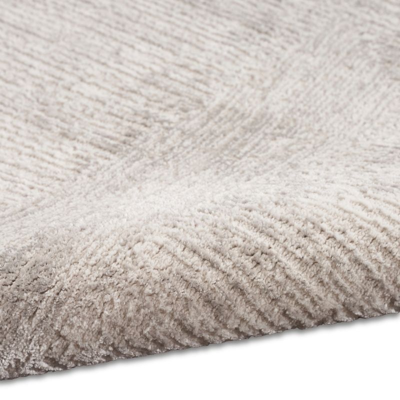 Calvin Klein Irradiant Silver Abstract Rug