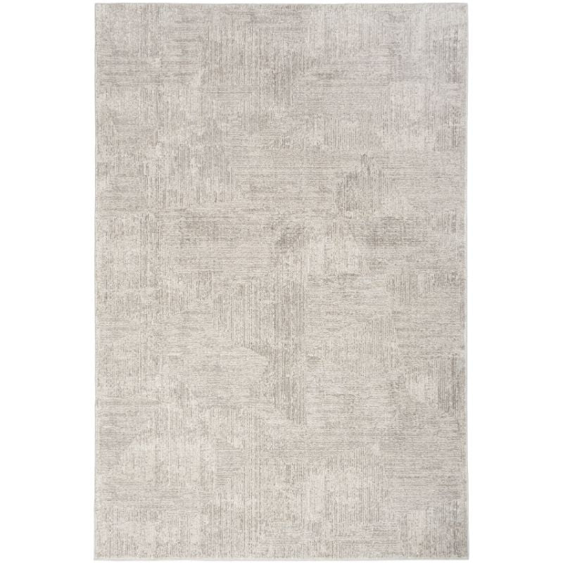 Calvin Klein Irradiant Silver Abstract Rug