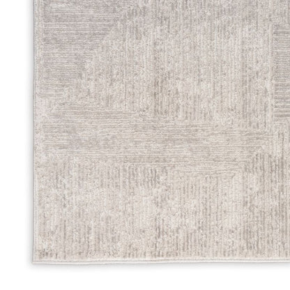 Calvin Klein Irradiant Silver Abstract Rug