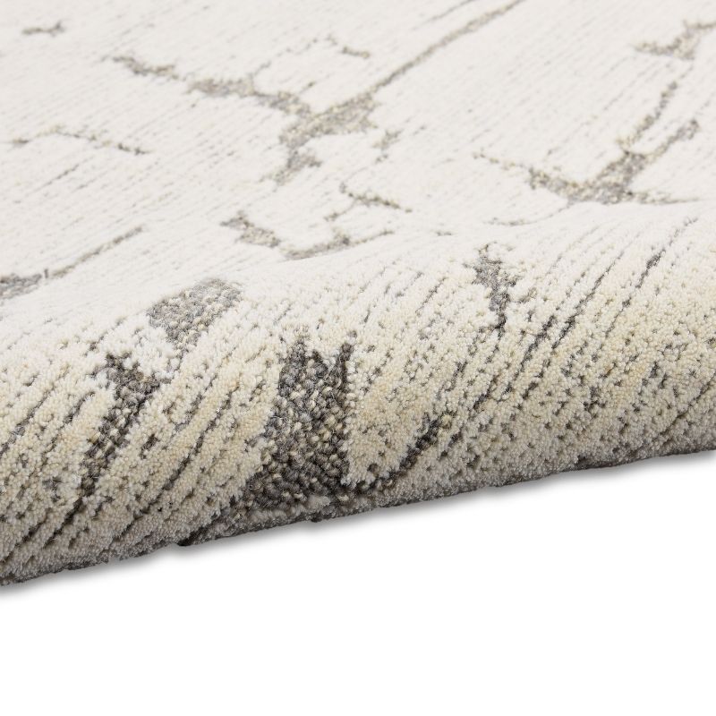 Calvin Klein Sculptural Abstract Grey Rug