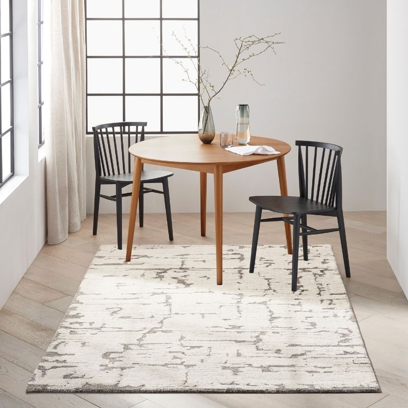 Calvin Klein Sculptural Abstract Grey Rug