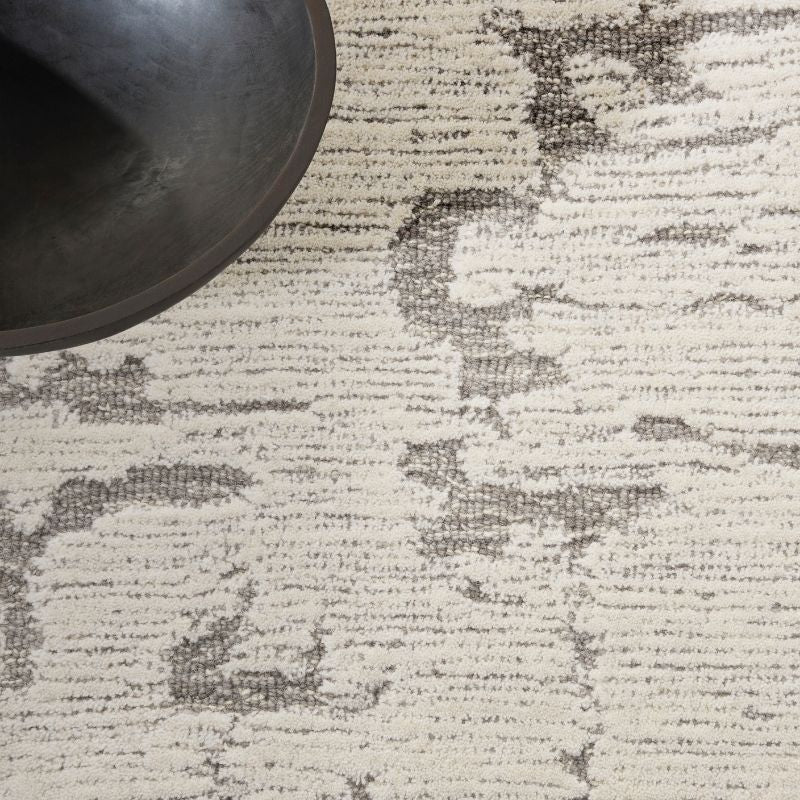 Calvin Klein Sculptural Abstract Grey Rug