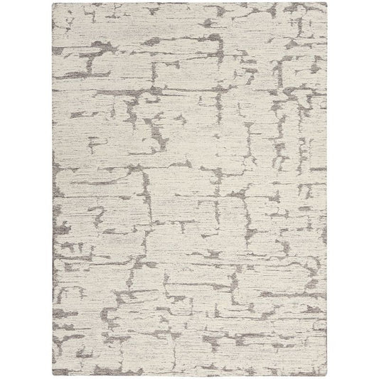 Calvin Klein Sculptural Abstract Grey Rug