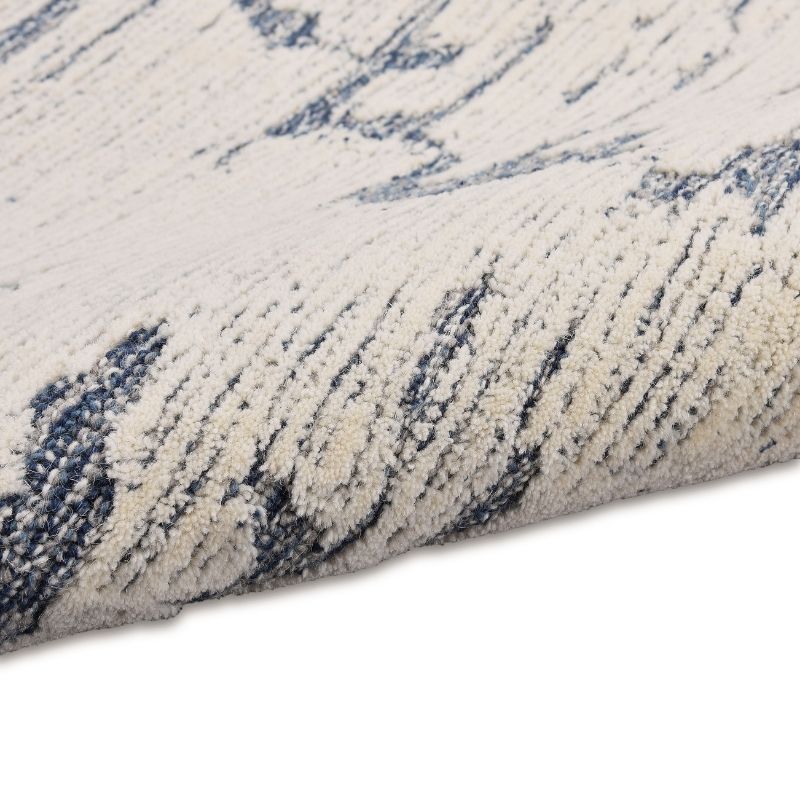 Calvin Klein Sculptural Abstract Blue Rug
