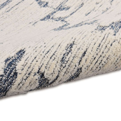 Calvin Klein Sculptural Abstract Blue Rug