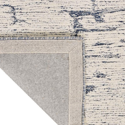 Calvin Klein Sculptural Abstract Blue Rug