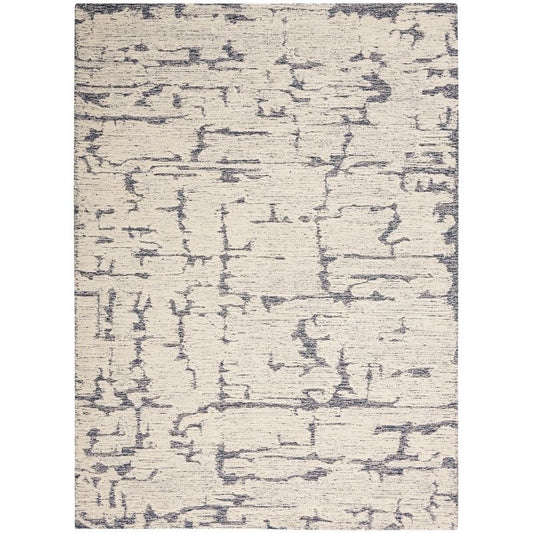 Calvin Klein Sculptural Abstract Blue Rug