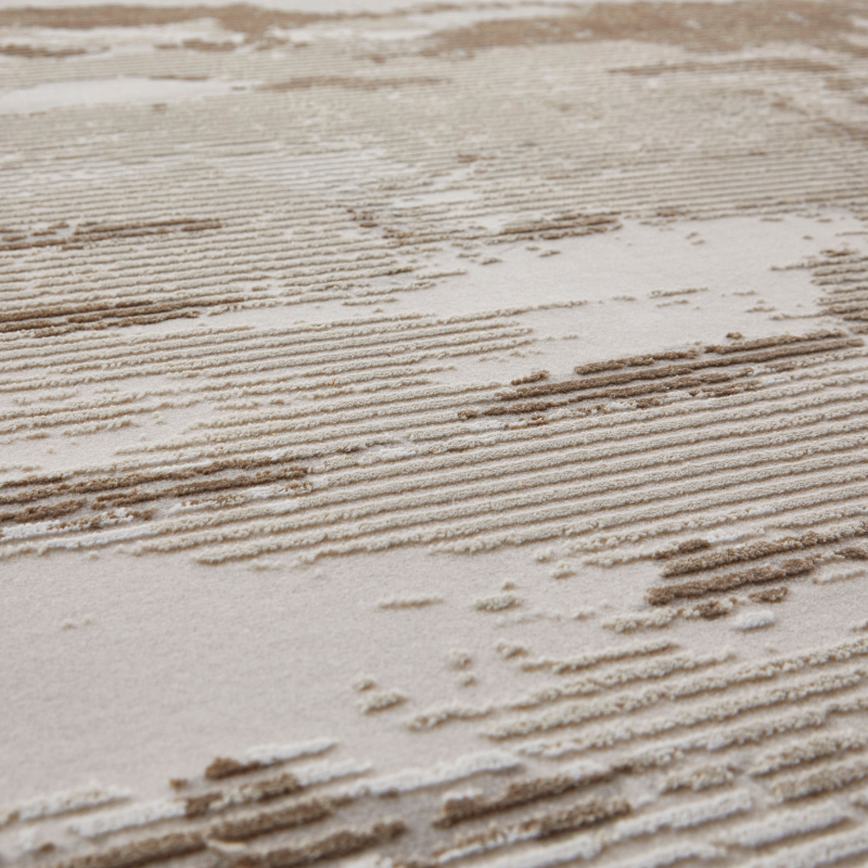Concept Looms Skyline Streak Design Rug- Ivory Beige