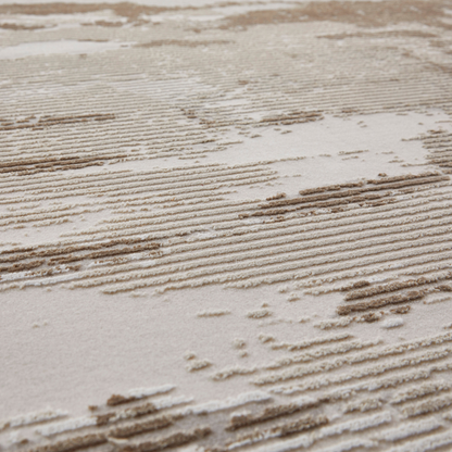 Concept Looms Skyline Streak Design Rug- Ivory Beige