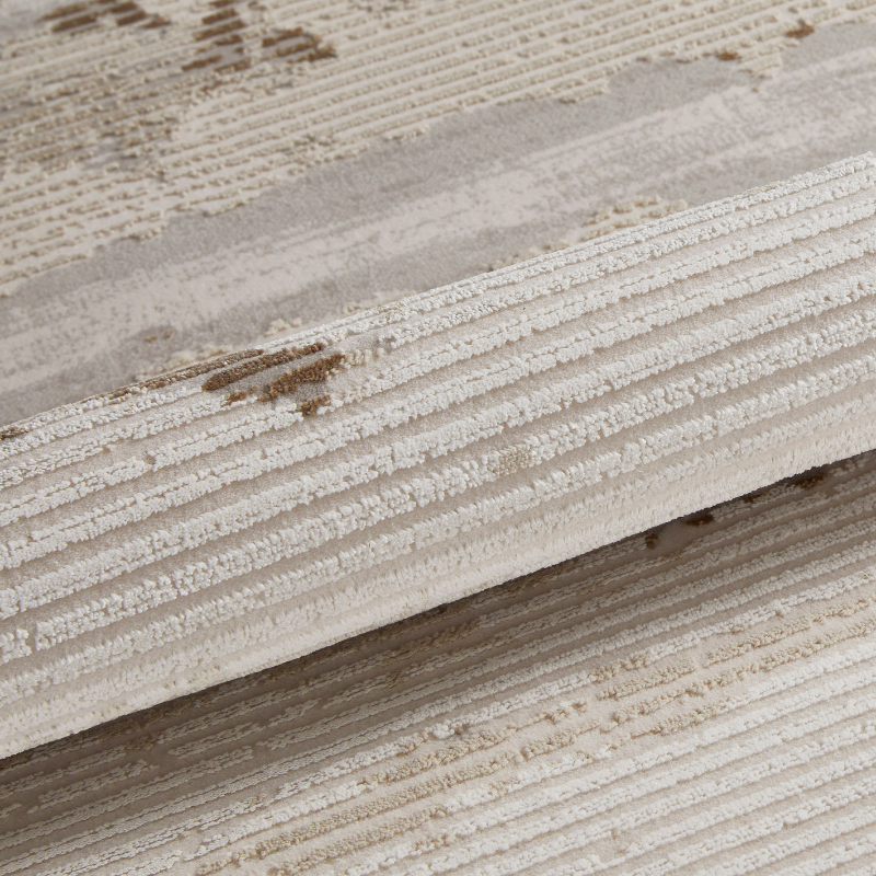 Concept Looms Skyline Streak Design Rug- Ivory Beige