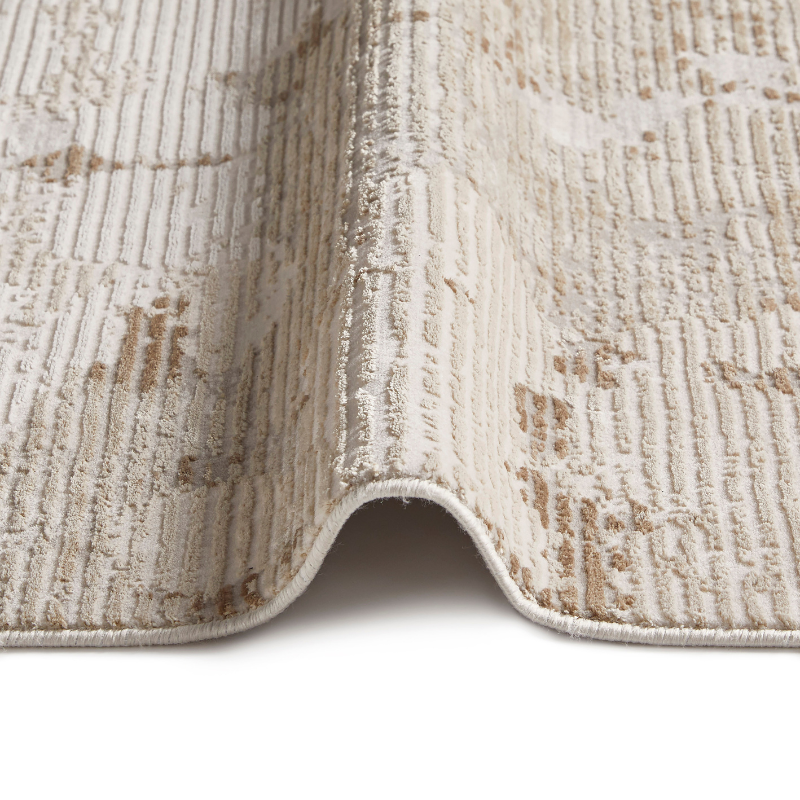 Concept Looms Skyline Streak Design Rug- Ivory Beige