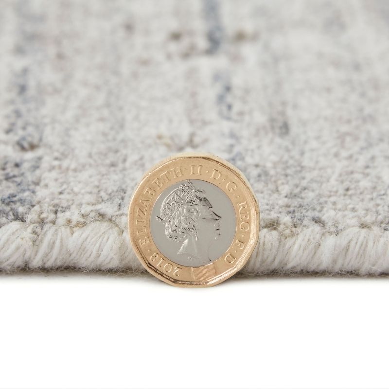 Concept Looms Dune Textured Rug - White, Light Blue, Grey