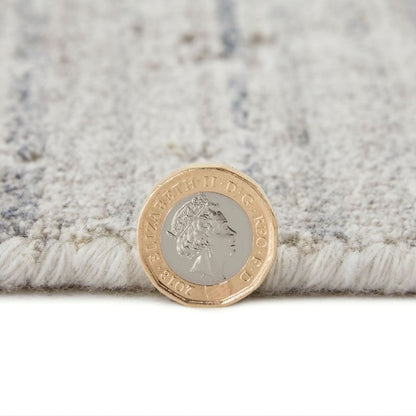 Concept Looms Dune Textured Rug - White, Light Blue, Grey