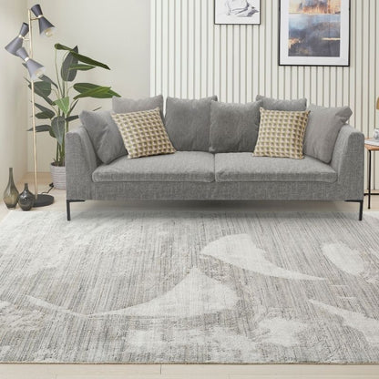 Concept Looms Dune Textured Rug - White, Light Blue, Grey