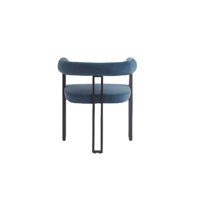 Twenty 10 Designs Bloom Dining Chair in Blue Velvet