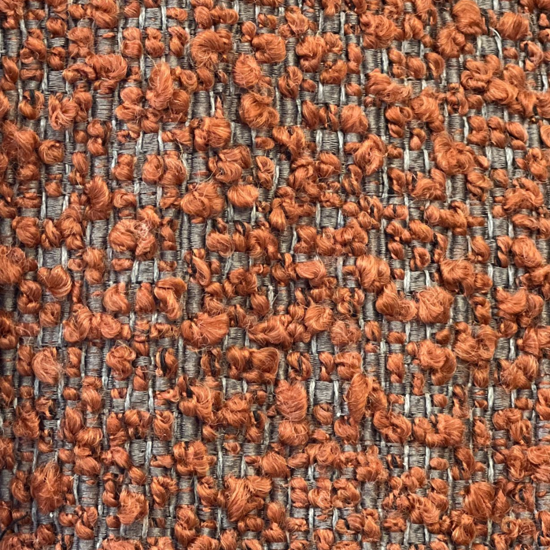 Twenty 10 Designs Eclipse Occasional Chair Burnt Orange & Grey Boucle
