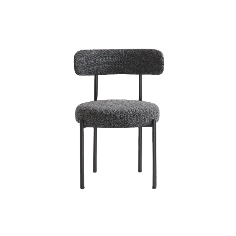 Twenty 10 Designs Flora Dining Chair in Charcoal Boucle