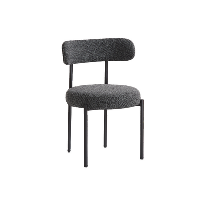 Twenty 10 Designs Flora Dining Chair in Charcoal Boucle