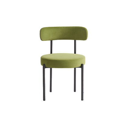 Twenty 10 Designs Flora Dining Chair in Olive Velvet
