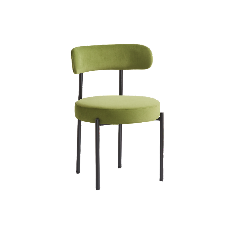 Twenty 10 Designs Flora Dining Chair in Olive Velvet