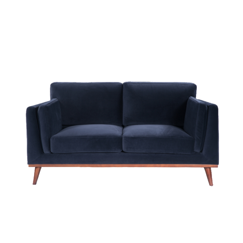 Twenty 10 Designs Mickey Two Seat Sofa in Midnight Blue