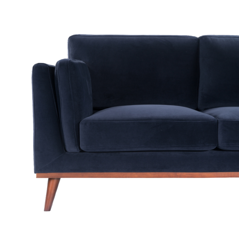 Twenty 10 Designs Mickey Two Seat Sofa in Midnight Blue
