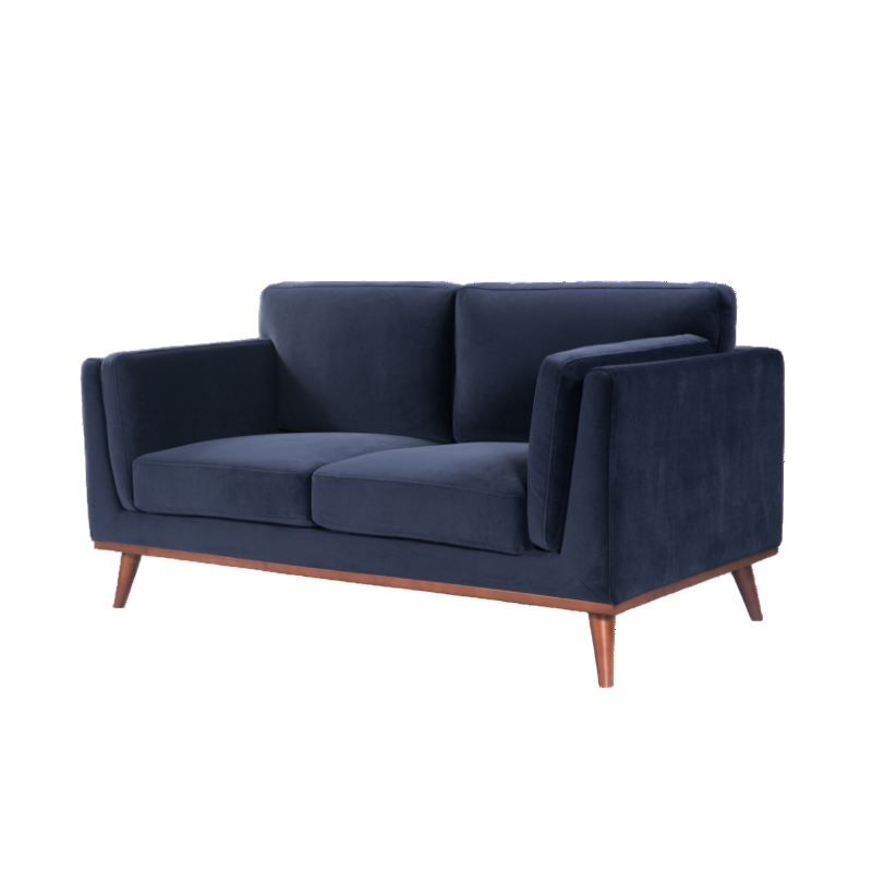 Twenty 10 Designs Mickey Two Seat Sofa in Midnight Blue