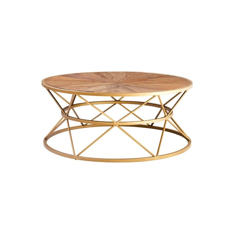 Ardela & Co Jovi Elm Wood Round Coffee Table