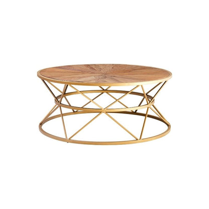 Ardela & Co Jovi Elm Wood Round Coffee Table