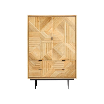 Ardela & Co Jenkins Natural Wooden Cabinet With Drawers