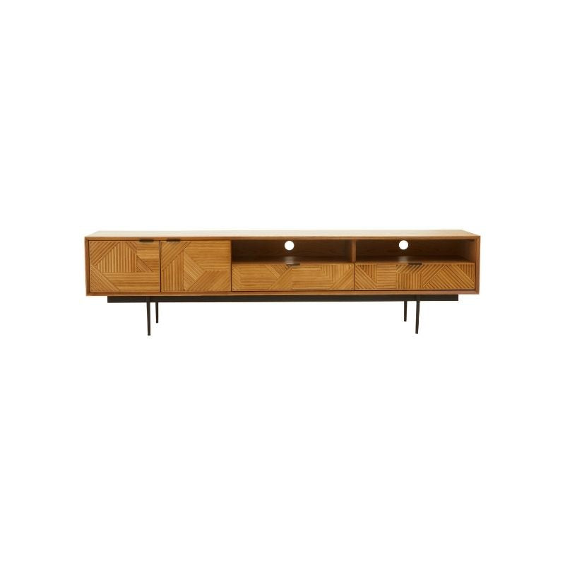 Ardela & Co Jenkins Natural Finish Wooden Media Unit